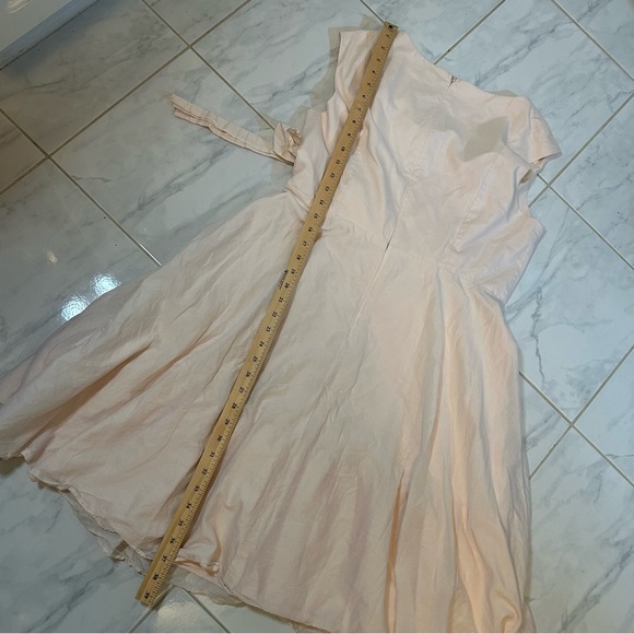 Calvin Klein Light Pink tank top Dress with wait tie.  EUC! - Picture 9 of 11
